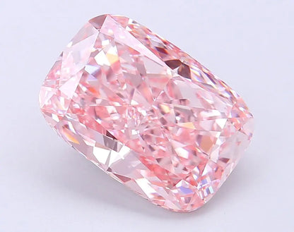 6.00ct Elongated Cushion modified Lab Grown Diamond (Colour Fancy Vivid Pink, Clarity VS1, IGI Certified) - AG & CO Jewellery