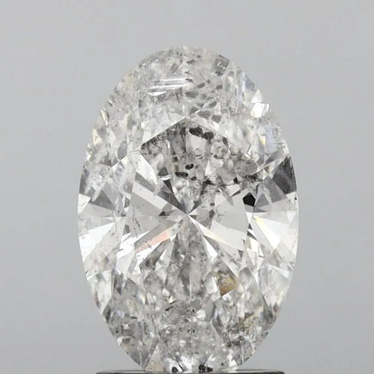 2.05ct Oval Natural Diamond (Colour F, Clarity I1, Cut VG, IGI)