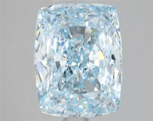 3.08ct Elongated Cushion Modified Lab Grown Diamond (Colour Fancy Intense Blue, Clarity VS1, IGI Certified) - AG & CO Jewellery