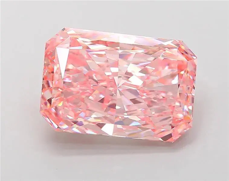 1.50ct radiant lab grown diamond (colour fancy vivid pink, clarity vs1, igi certified) - ag & co jewellery