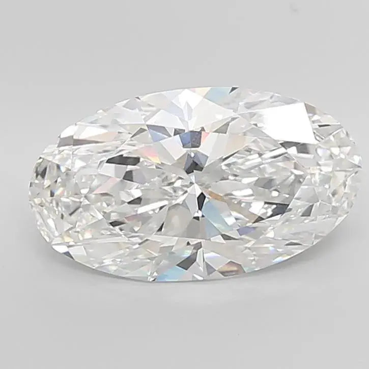 Moval Lab Grown Diamond Elongated Oval 7.59ct (Colour E, Clarity VVS2, IGI Certified) - AG & CO Jewellery