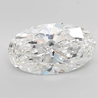 Moval Lab Grown Diamond Elongated Oval 7.59ct (Colour E, Clarity VVS2, IGI Certified) - AG & CO Jewellery