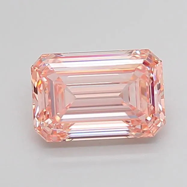2.63ct emerald lab grown diamond (colour fancy intense pink, clarity vvs2, igi certified) ag & co jewellery