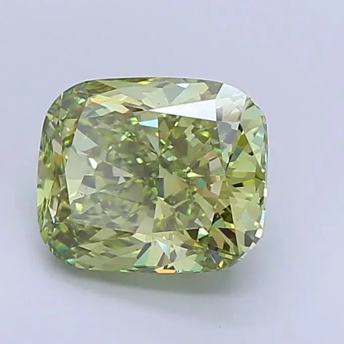 5.02ct elongated cushion modified lab grown diamond (colour fancy vivid green, clarity vs1, igi certified) - ag & co jewellery