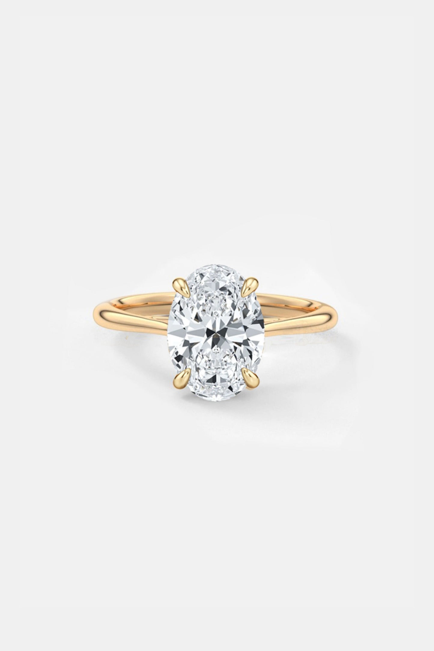 3.00ct solitaire lab grown diamond engagement ring 14k solid gold ag & co jewellery