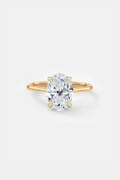 3.00CT Solitaire Lab Grown Diamond Engagement Ring 14K Solid Gold AG & CO Jewellery