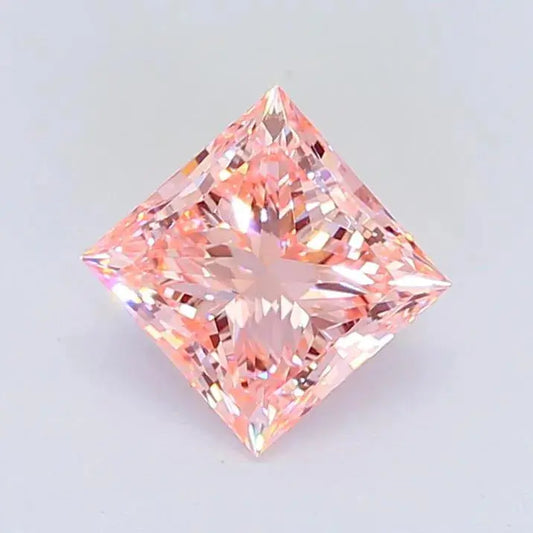 2.00ct Princess Lab Grown Diamond (Colour Fancy Intense Pink, Clarity VVS2, IGI Certified) - AG & CO Jewellery