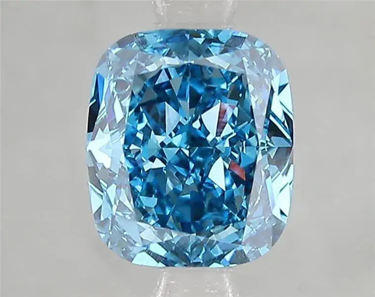 2.03ct cushion modified lab grown diamond (colour fancy vivid blue, clarity vvs2, igi certified) - ag & co jewellery
