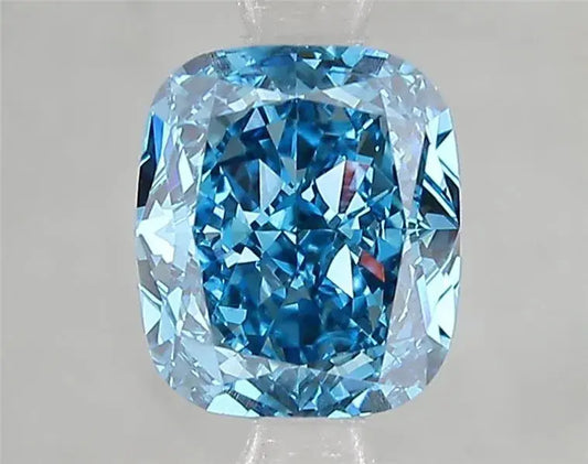 2.03ct Cushion modified Lab Grown Diamond (Colour Fancy Vivid Blue, Clarity VVS2, IGI Certified) - AG & CO Jewellery