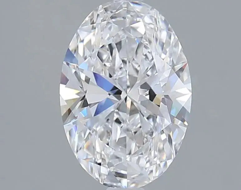 2.05 Carat Oval Modified Brilliant Loose Lab-Grown Diamond - D Color VVS2 Clarity, No Bow Tie AG & CO Jewellery