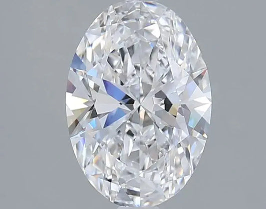 2.05 Carat Oval Modified Brilliant Loose Lab-Grown Diamond - D Color VVS2 Clarity, No Bow Tie AG & CO Jewellery