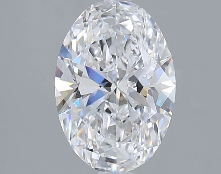 2.05 carat oval modified brilliant loose lab-grown diamond - d color vvs2 clarity, no bow tie ag & co jewellery