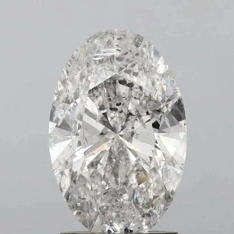 2.05ct oval natural diamond (colour f, clarity i1, cut vg, igi certified)