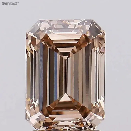 2.07ct Emerald Lab Grown Diamond (Colour Fancy Light Brown, Clarity VVS2, IGI Certified) AG & CO Jewellery