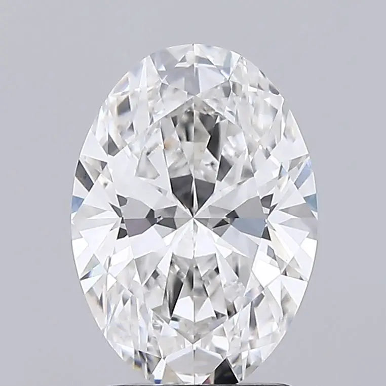 2.08 carat f-vs1 oval lab diamond