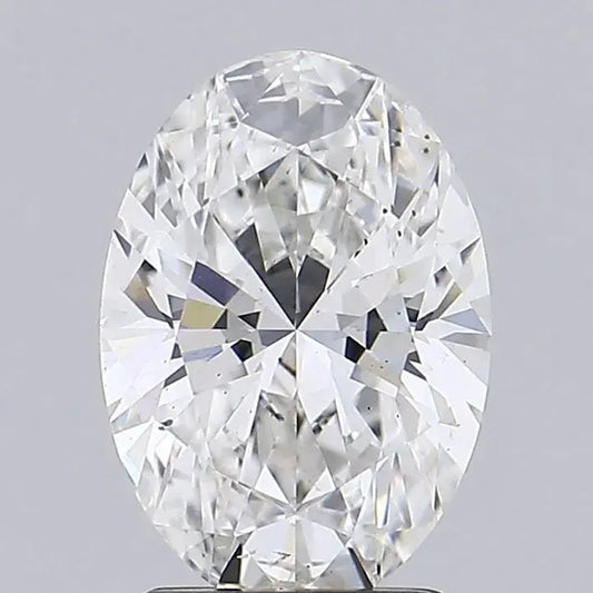 2.18ct Oval Lab Grown Diamond (Colour G, Clarity SI1, Cut EX, IGI Certified) AG & CO Jewellery