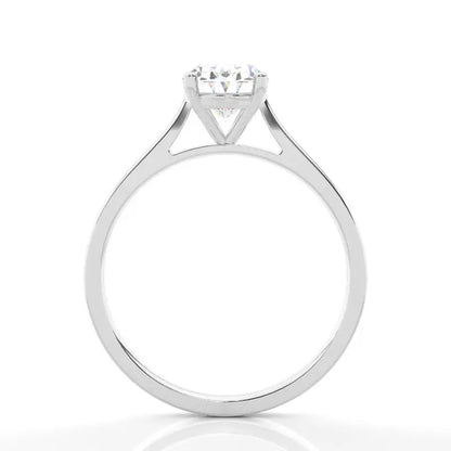 2.50CT Oval Solitaire Lab Grown Diamond Engagement Ring 14K White Gold AG & CO Jewellery