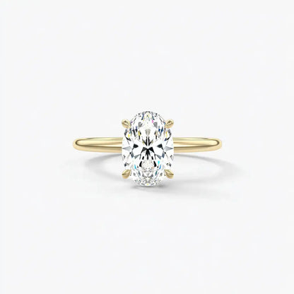 3.50CT Solitaire Lab Grown Diamond Engagement Ring 18K Solid Gold AG & CO Jewellery