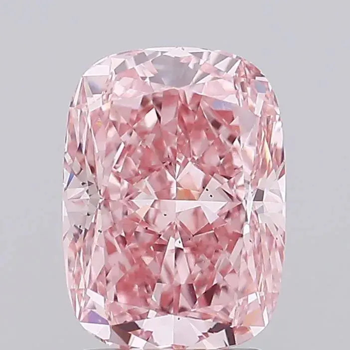 2.51ct Cushion brilliant Lab Grown Diamond (Colour Fancy Vivid Pink, Clarity VS2, IGI Certified) - AG & CO Jewellery