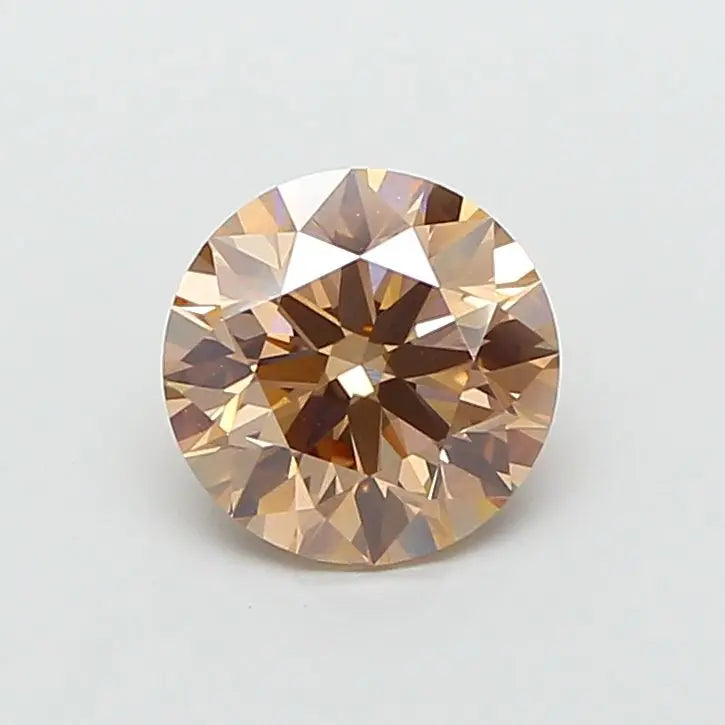 2.55 Carat Round Cut Fancy Brown AG & CO Jewellery