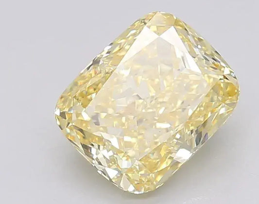 2.55ct Cushion brilliant Lab Grown Diamond (Colour Fancy Vivid Yellow, Clarity VS1, Cut VG, IGI Certified) - AG & CO Jewellery