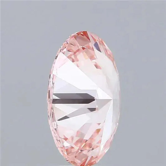 2.55ct Oval Lab Grown Diamond (Colour Fancy Vivid Pink, Clarity VVS2, Cut GD, IGI Certified) - AG & CO Jewellery