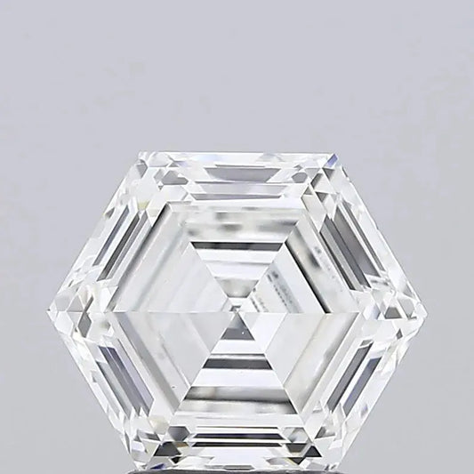 2.67ct Hexagonal Lab Grown Diamond (Colour F, Clarity VVS2, IGI Certified) - AG & CO Jewellery