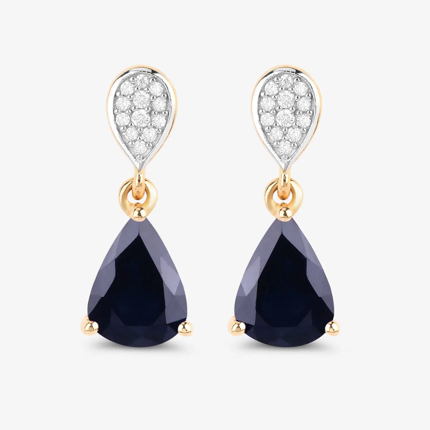 2.76ct natural blue sapphire and diamond earrings ag & co jewellery
