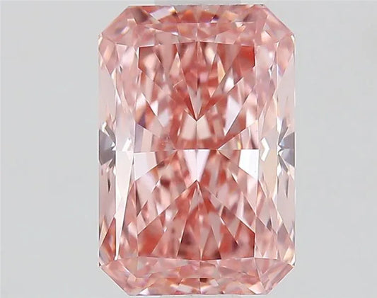 1.36ct Radiant Lab Grown Diamond (Colour Fancy Vivid Pink, Clarity VVS2, IGI Certified) AG & CO Jewellery