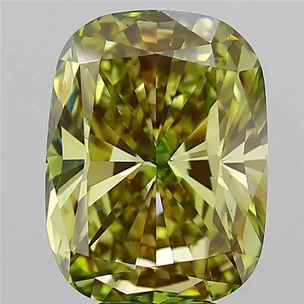 6.00ct Elongated Cushion brilliant Lab Grown Diamond (Colour Fancy Intense Green, Clarity VS2, IGI Certified) - AG & CO Jewellery
