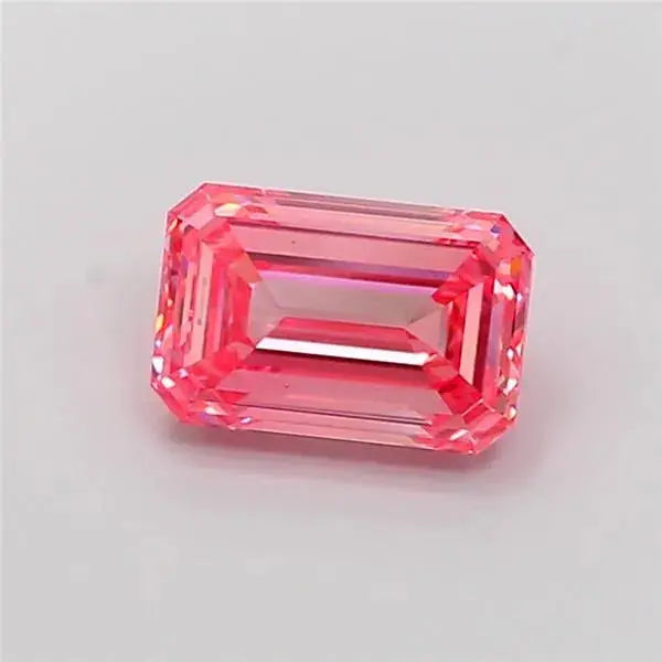 2.00ct emerald lab grown diamond (colour fancy vivid pink, clarity vs1, igi certified) - ag & co jewellery
