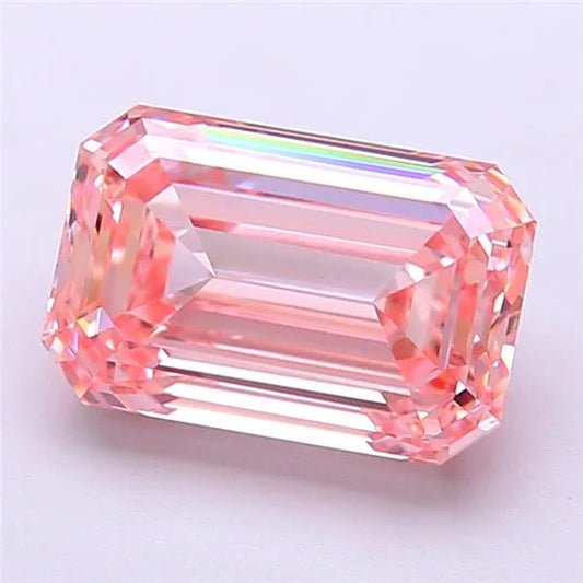 3.11ct Emerald Lab Grown Diamond (Colour Fancy Intense Pink, Clarity VVS2, IGI Certified) AG & CO Jewellery