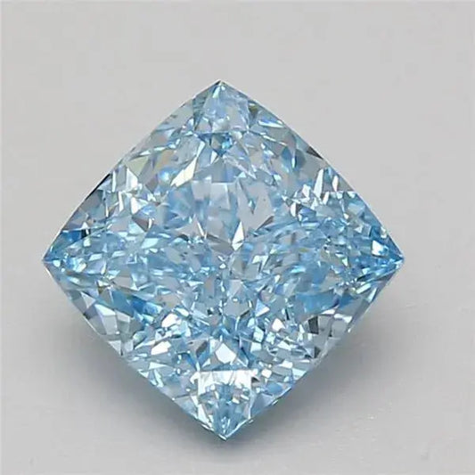 2.01ct Cushion modified Lab Grown Diamond (Colour Fancy Vivid Blue, Clarity VVS2, IGI Certified) - AG & CO Jewellery