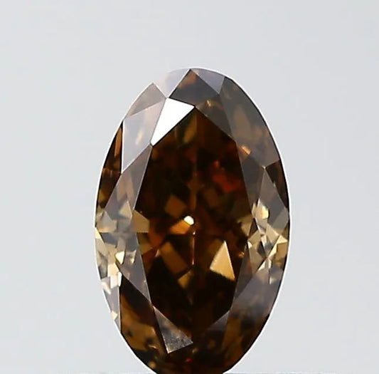 0.30ct Oval Natural Diamond (Colour Brown, Clarity VS1, Cut VG, IGI Certified) AG & CO Jewellery
