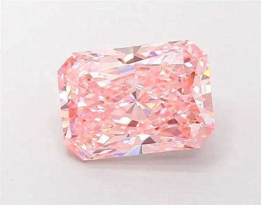 4.59ct Radiant Lab Grown Diamond (Colour Fancy Vivid Pink, Clarity VS2, IGI Certified) - AG & CO Jewellery