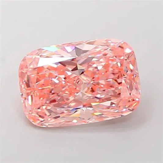 5.00ct Elongated Cushion modified Lab Grown Diamond (Colour Fancy Vivid Pink, Clarity VS1, IGI Certified) - AG & CO Jewellery