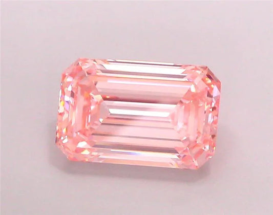 4.01ct Emerald Lab Grown Diamond (Colour Fancy Intense Pink, Clarity VVS2, IGI Certified) AG & CO Jewellery