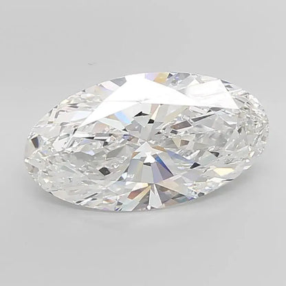Moval Lab Grown Diamond Elongated Oval 10.00ct  (Colour E, Clarity VVS2, IGI Certified) - AG & CO Jewellery