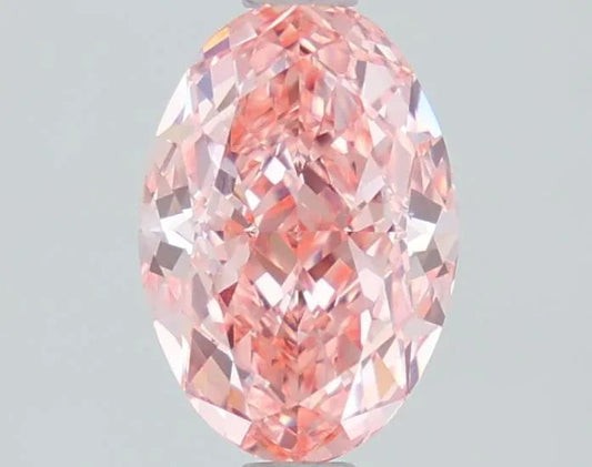 1.45ct Oval Lab Grown Diamond (Colour Fancy Vivid Pink, Clarity VVS2, IGI Certified) AG & CO Jewellery
