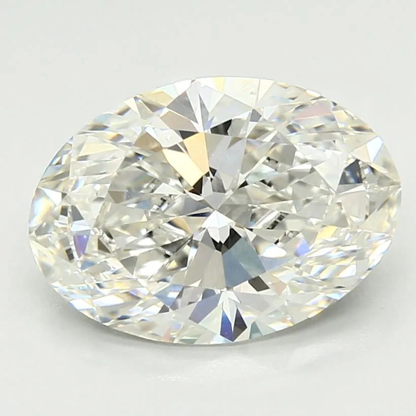 3.56ct oval lab grown diamond (colour g, clarity vvs2, cut ex, igi)