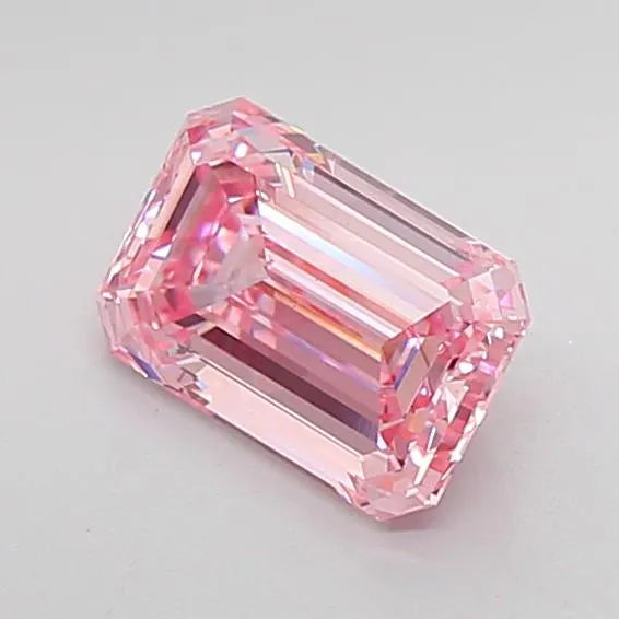2.02ct emerald lab grown diamond (colour fancy intense pink, clarity vs2, igi certified) ag & co jewellery