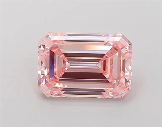 3.10ct Emerald Lab Grown Diamond (Colour Fancy Intense Pink, Clarity VS1, IGI Certified) AG & CO Jewellery