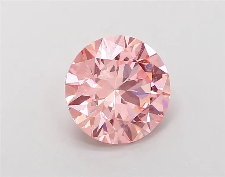 2.11ct round lab grown diamond (colour pink, clarity vs1, cut id, igi certified) ag & co jewellery