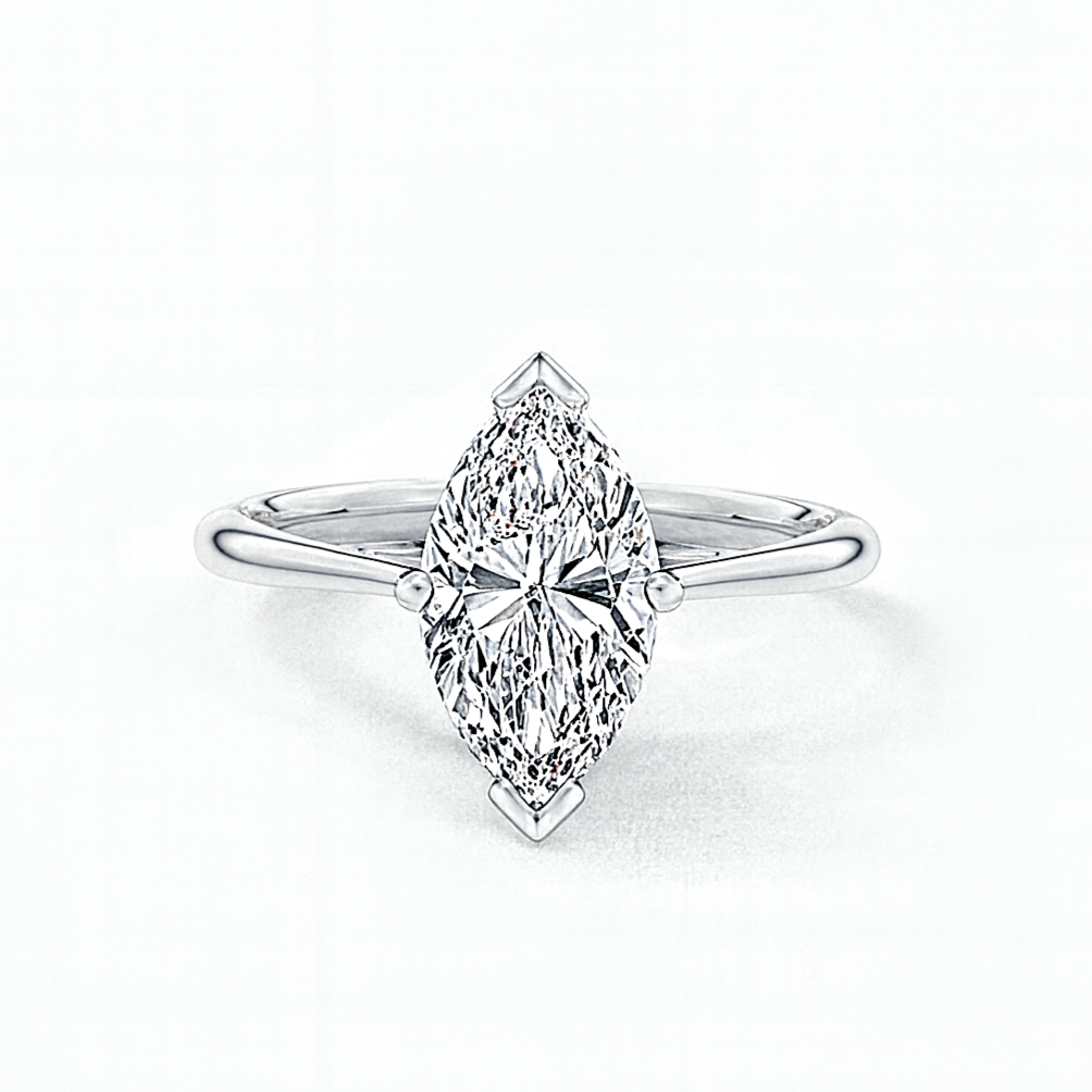 louise - marquise solitaire ag & co jewellery