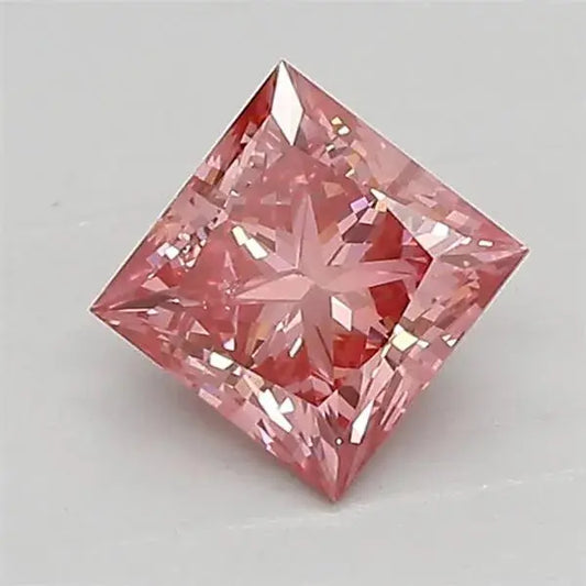 0.80ct Princess Lab Grown Diamond (Colour Fancy Vivid Pink, Clarity VS1, IGI Certified) - AG & CO Jewellery