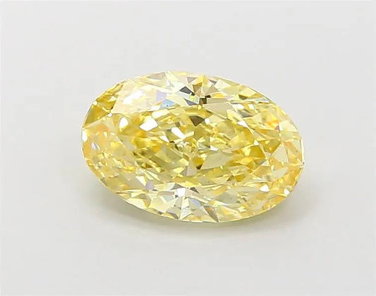 1.51ct Oval Lab Grown Diamond (Colour Fancy Intense Yellow, Clarity VS2, IGI Certified) AG & CO Jewellery