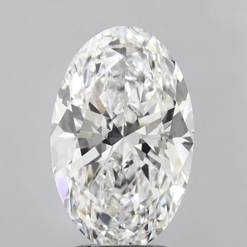 3.02ct oval lab grown diamond (colour e, clarity vvs2, igi)