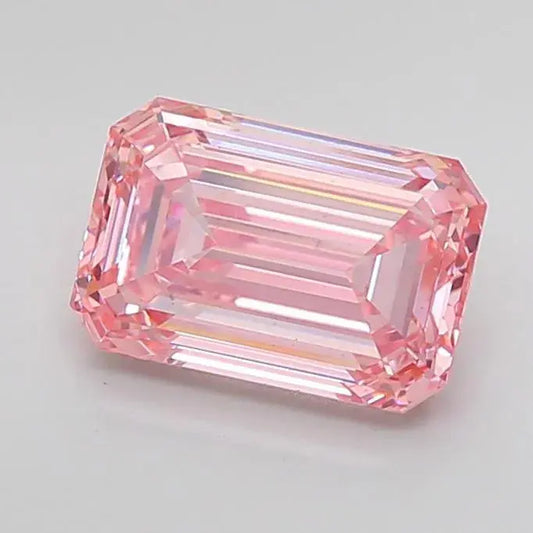 3.79ct Emerald Lab Grown Diamond (Colour Fancy Vivid Pink, Clarity VS2, IGI Certified) - AG & CO Jewellery
