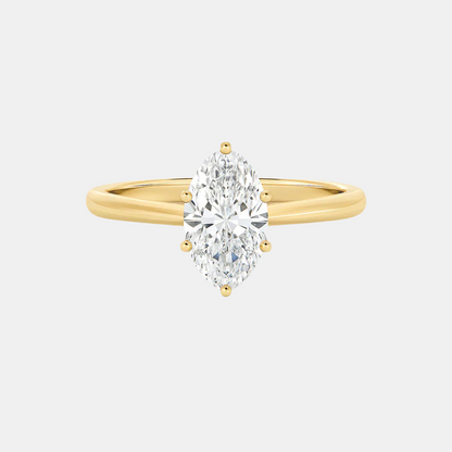 Ellyse - 6 Claw Marquise Solitaire Engagement Ring AG & CO Jewellery