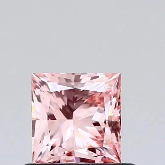 0.57ct Princess Lab Grown Diamond (Colour Fancy Intense Pink, Clarity VVS2, IGI Certified) - AG & CO Jewellery